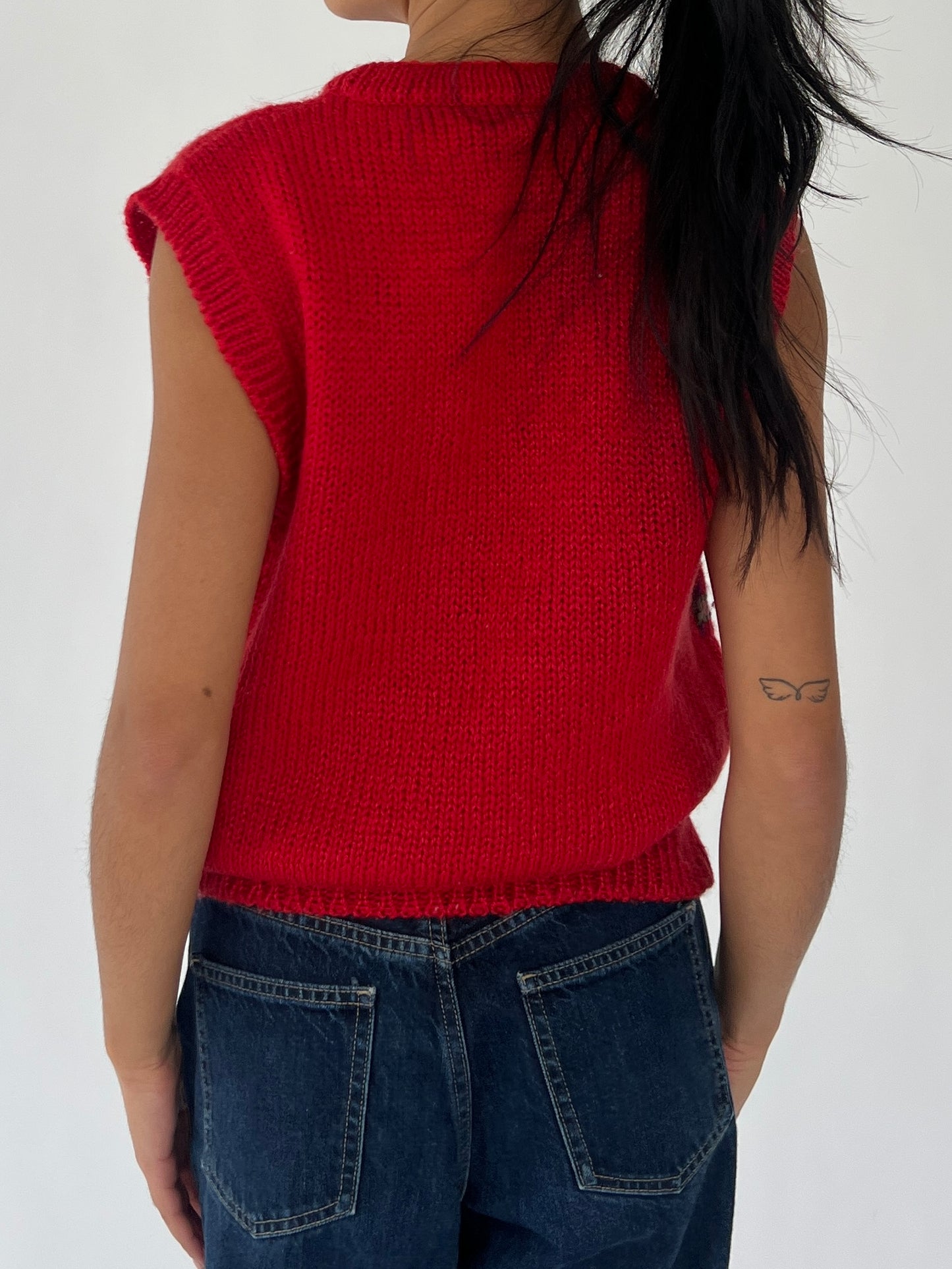 2000s funky sweater vest
