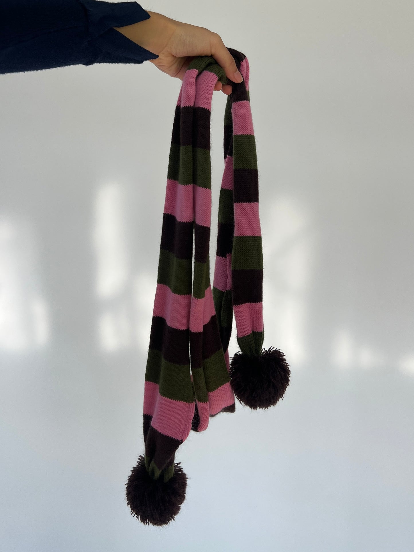 2000s stripped skinny scarf