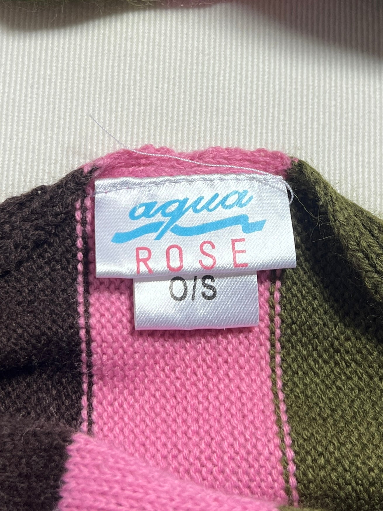 2000s stripped skinny scarf