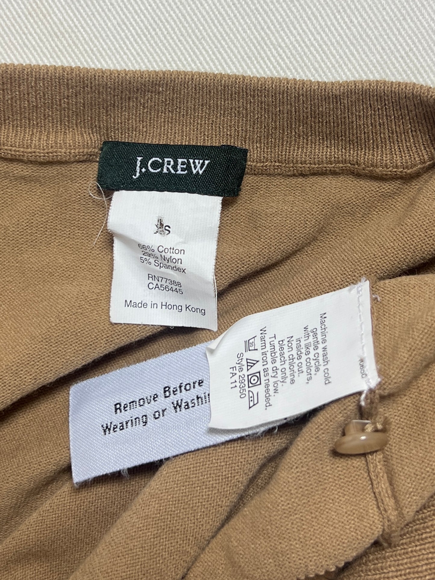 brown cardigan
