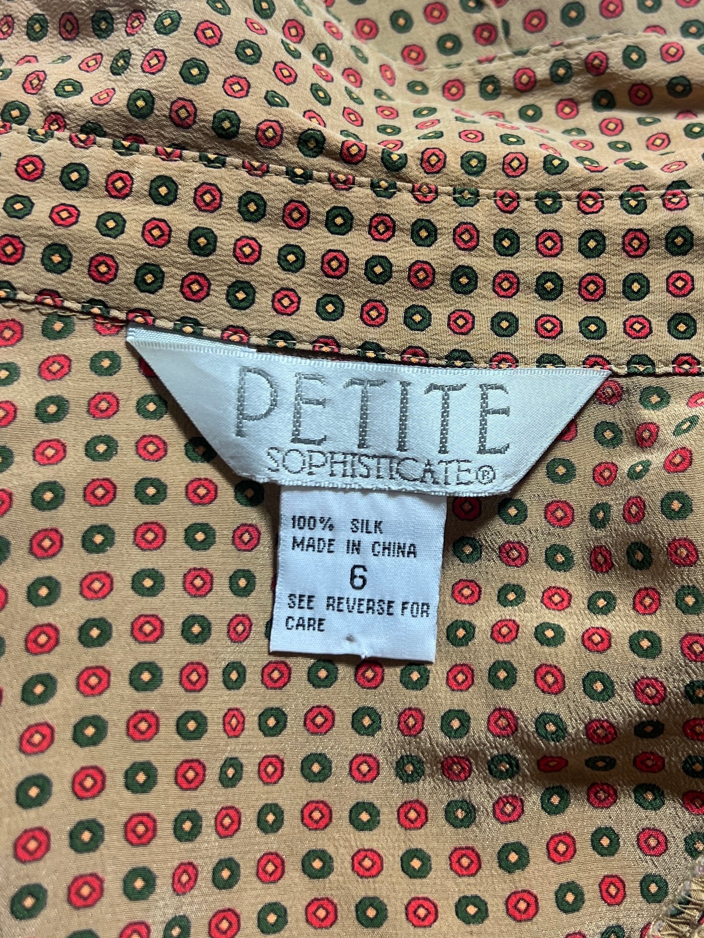 vintage silk blouse