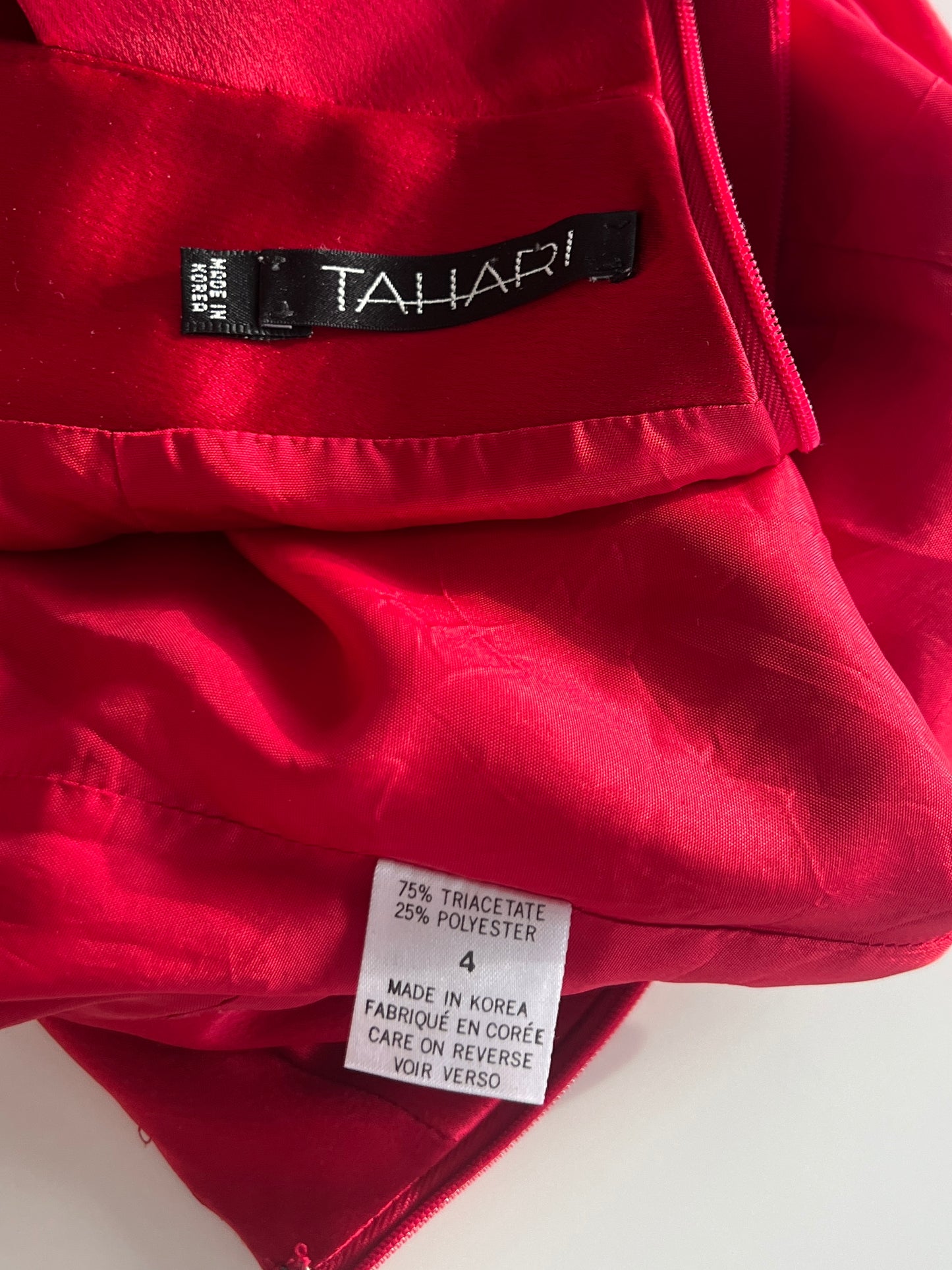 2000s red midi dress
