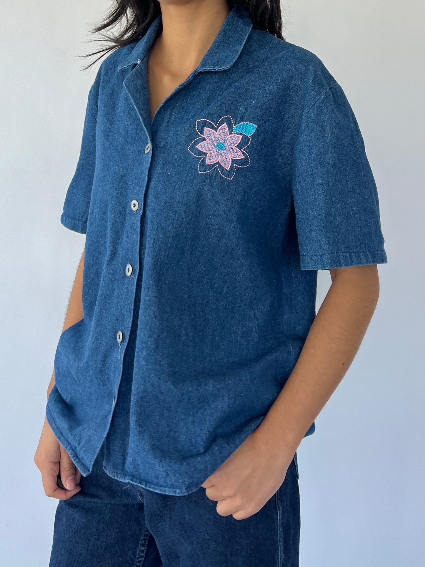 90s denim shirt