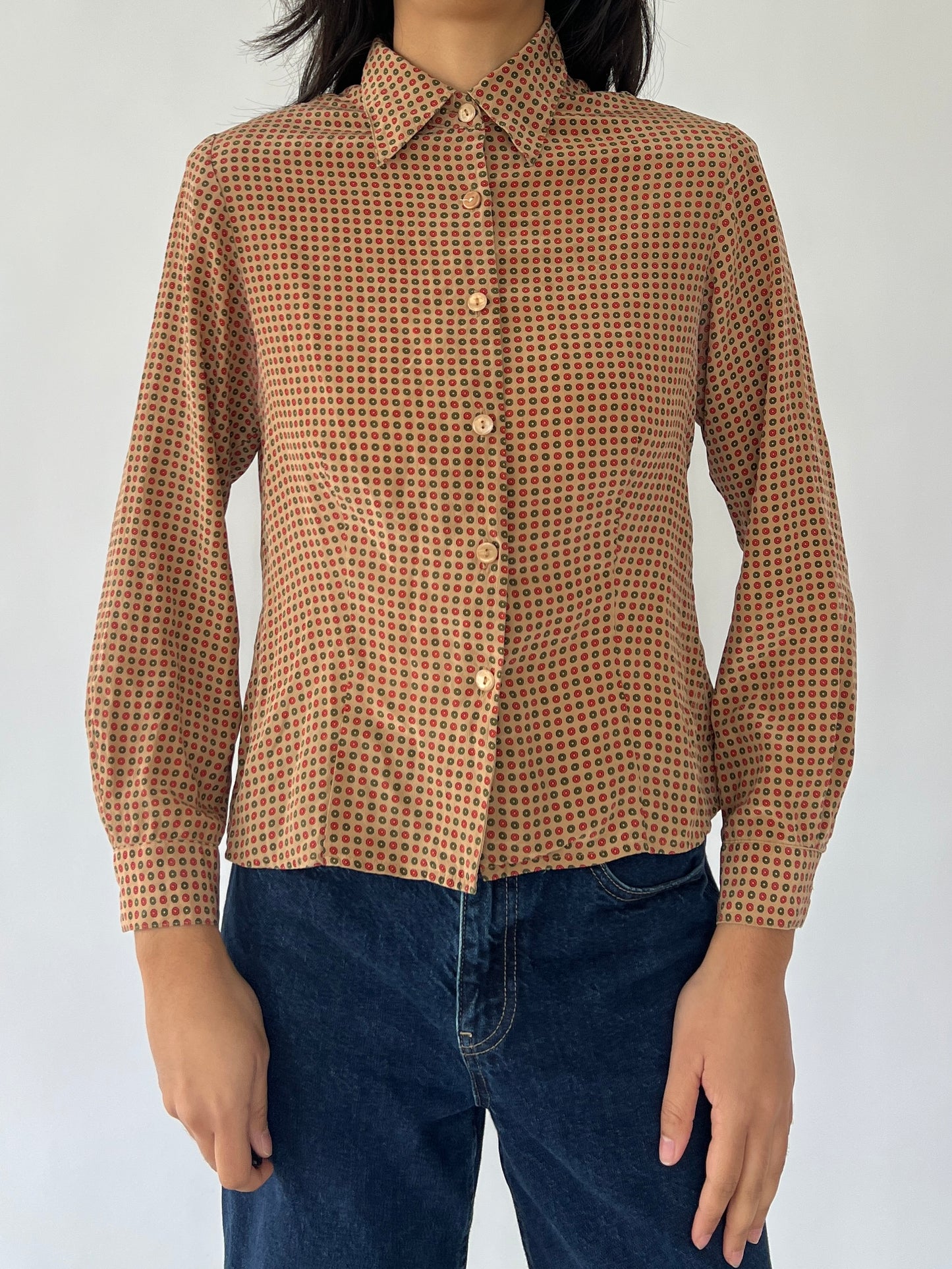 vintage silk blouse