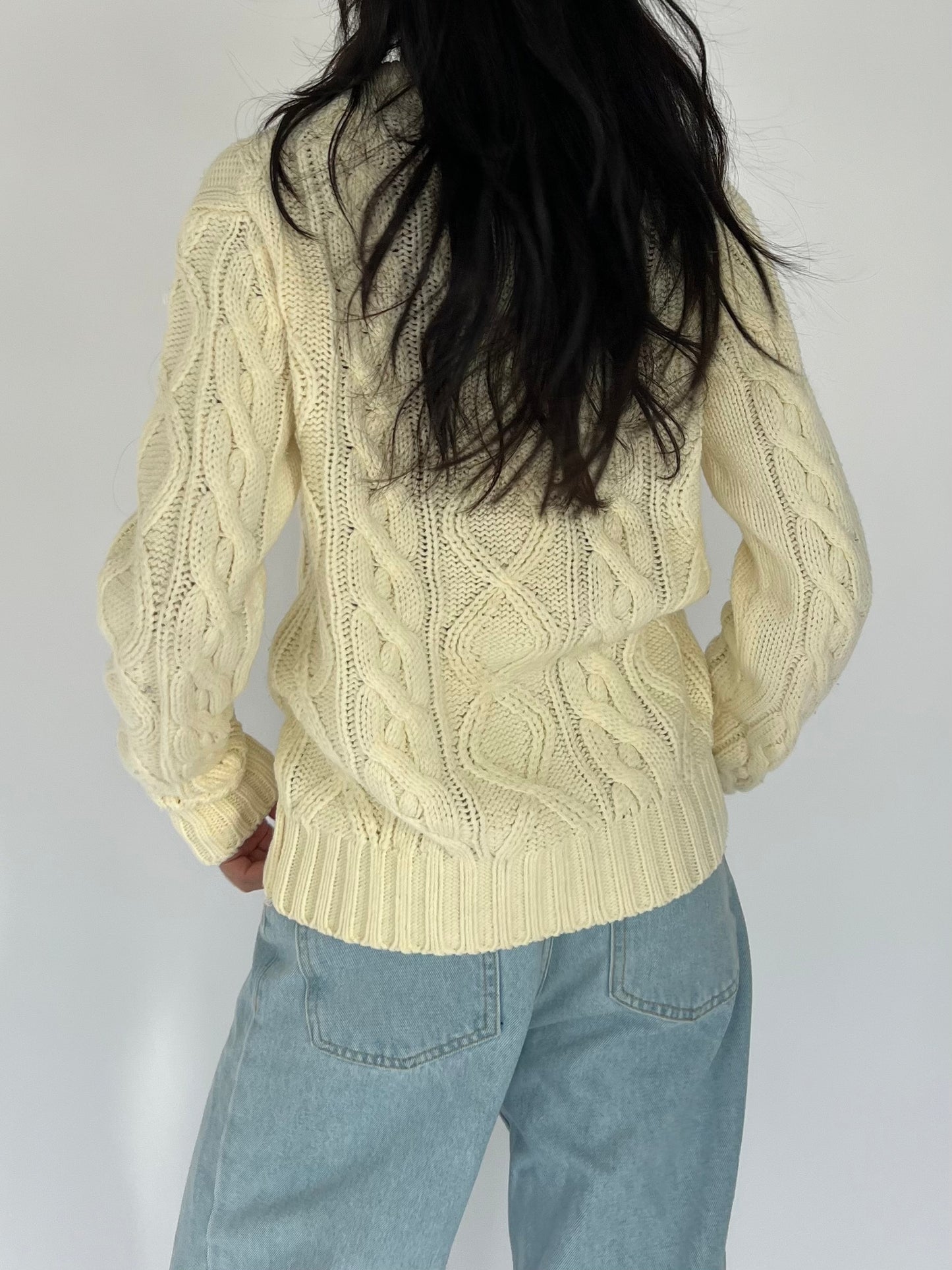 90s cable knit sweater