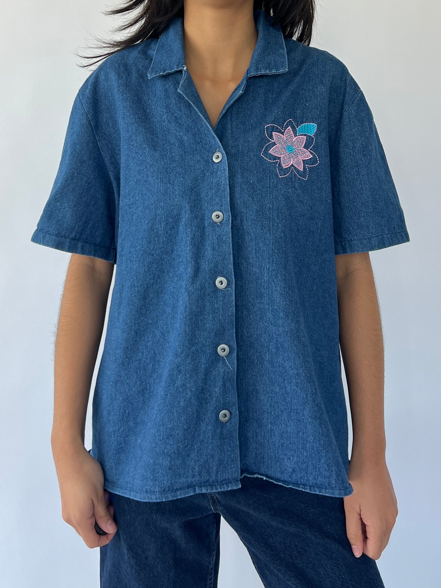 90s denim shirt