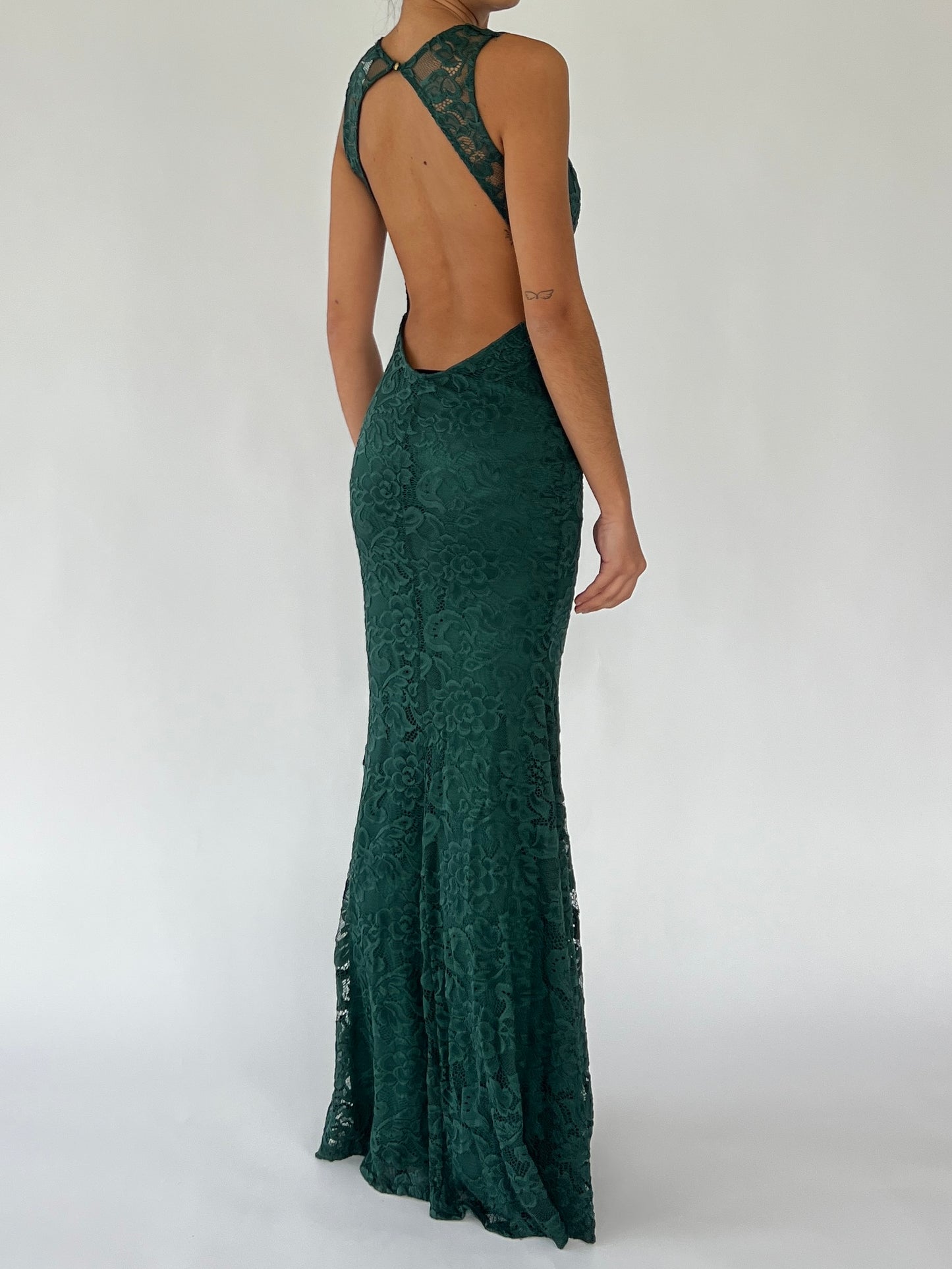 90s green gown