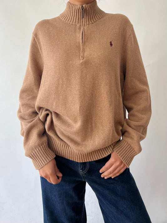 ralph lauren quarter zip sweater