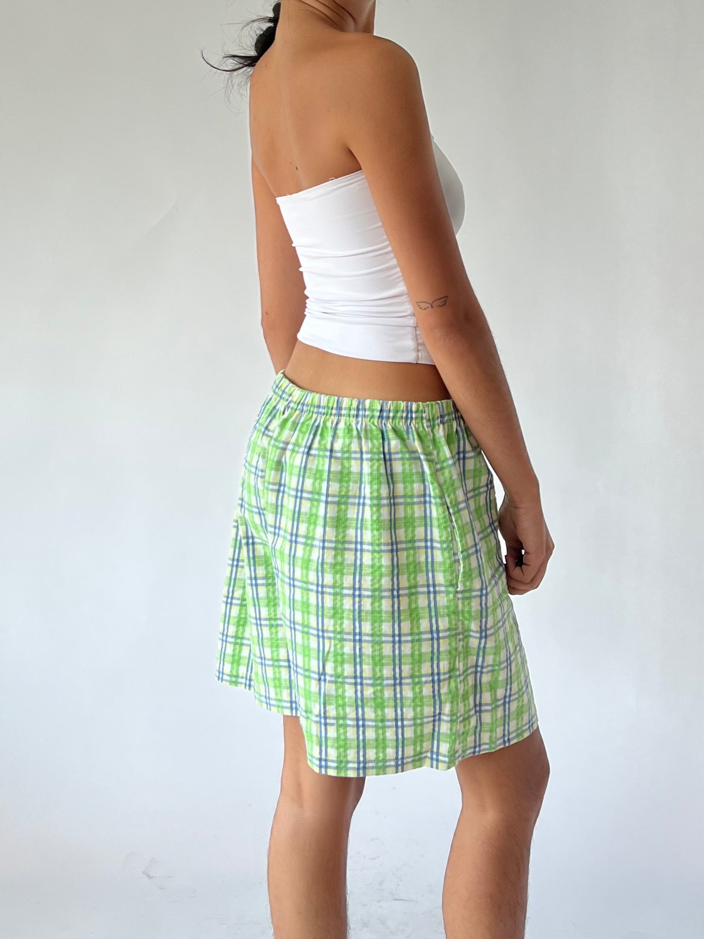 BNWT 90s plaid shorts