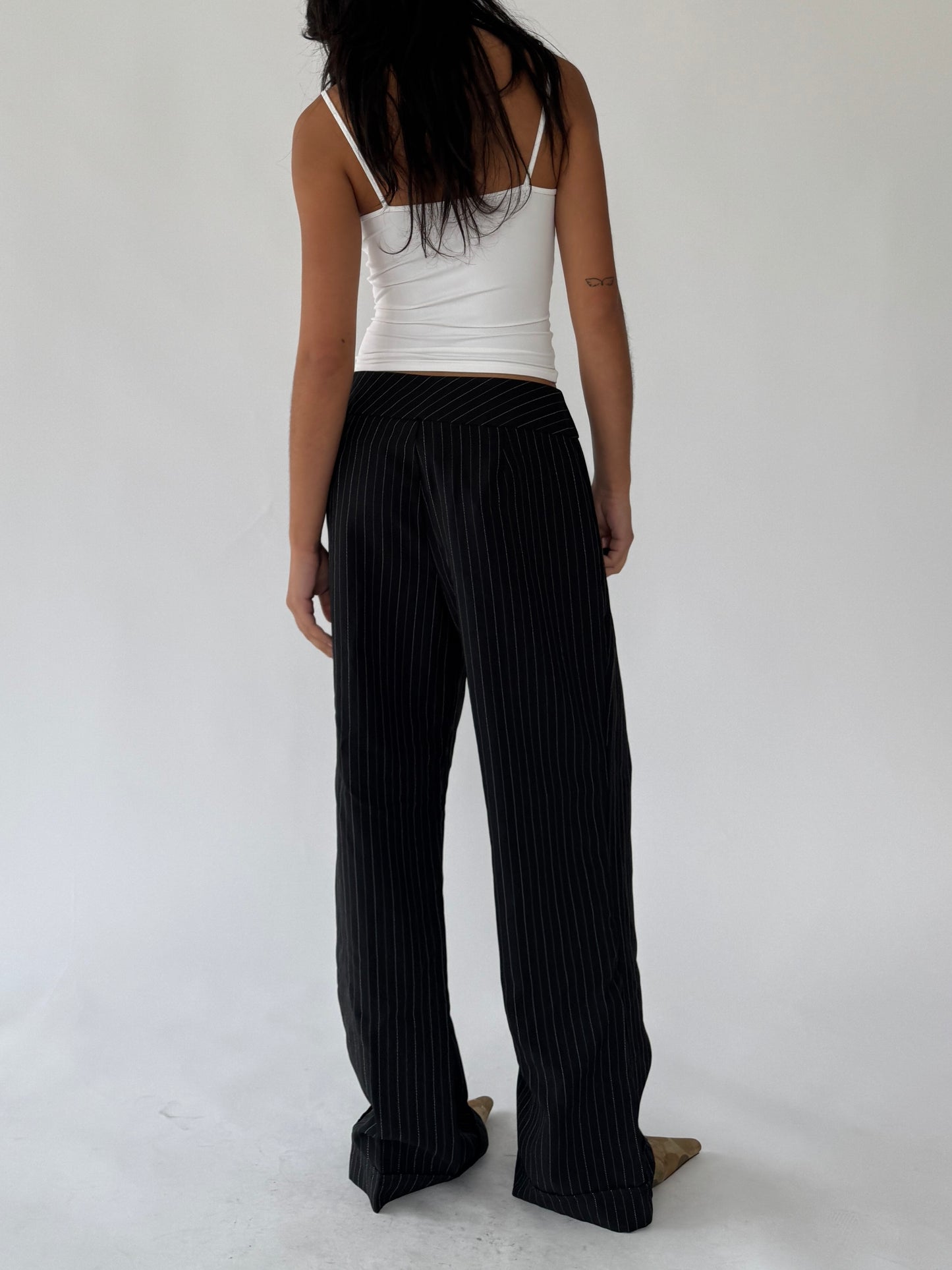 90s pinstripe trousers