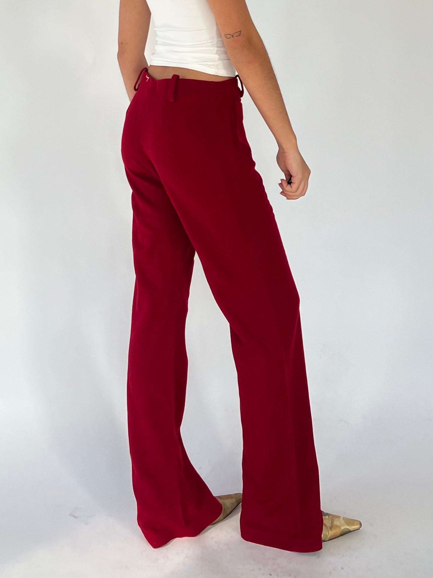 80's red pants