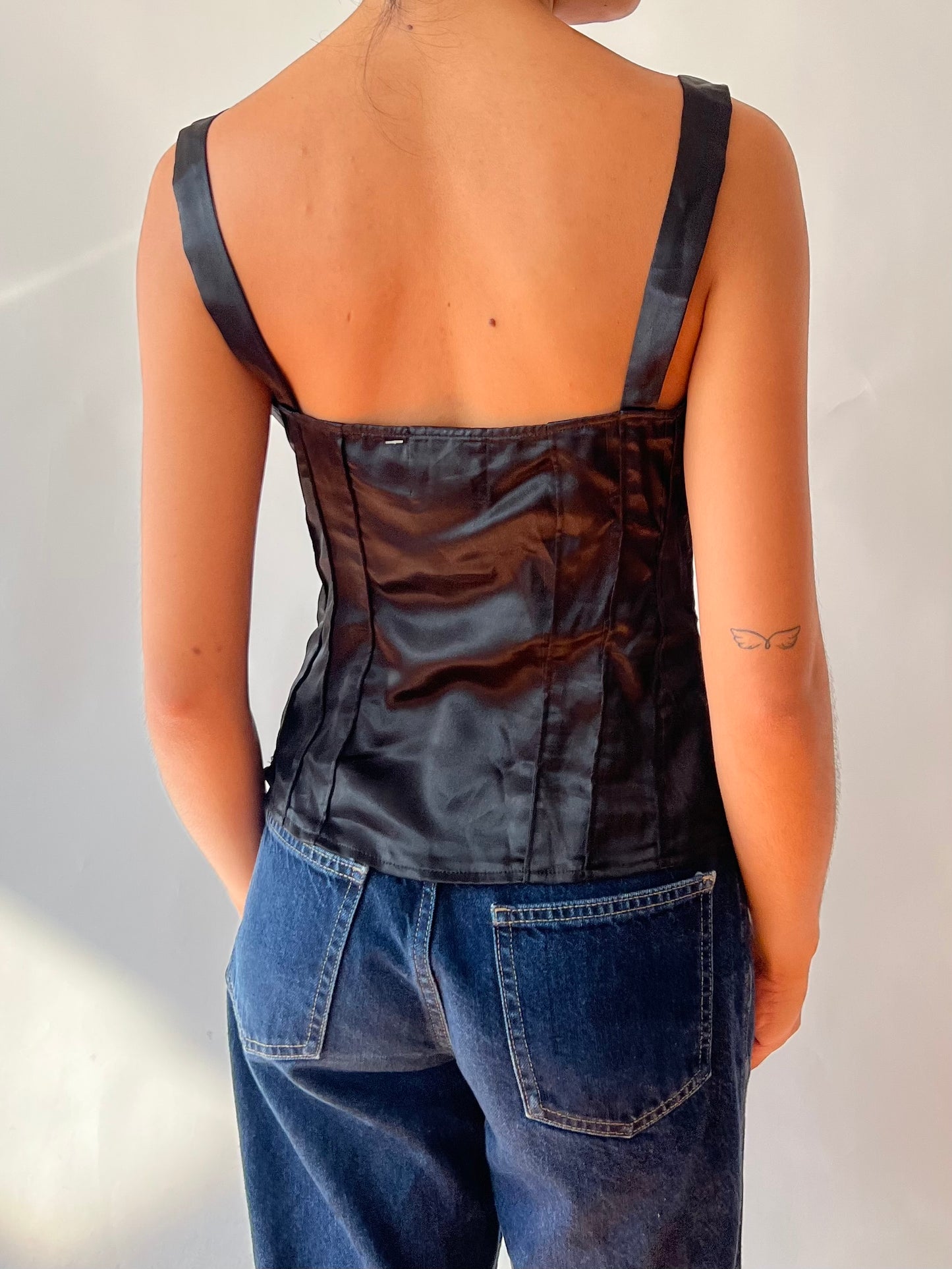 2000s guess corset top