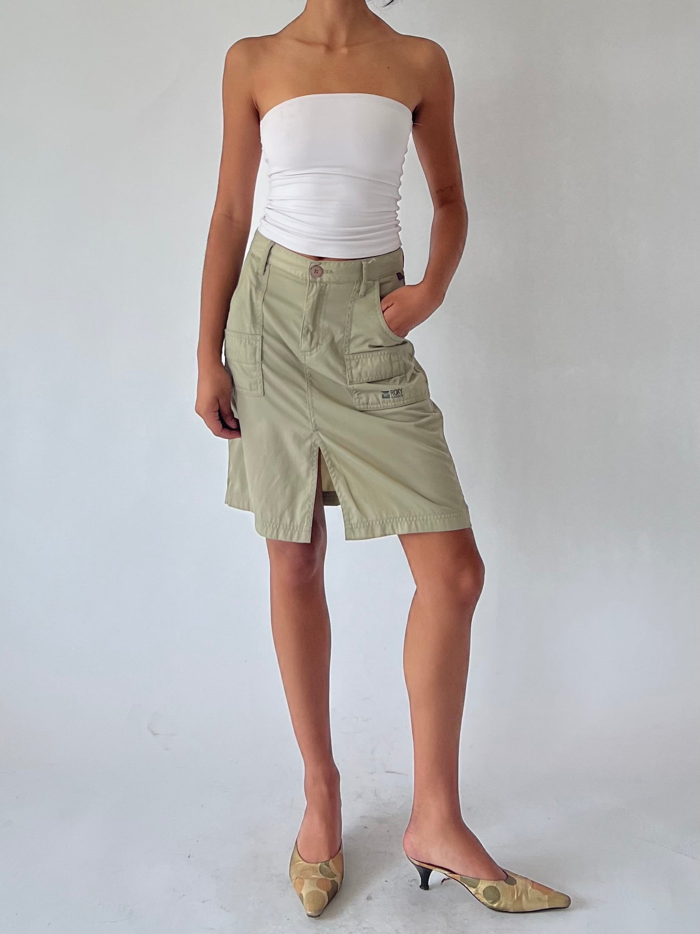 cargo midi skirt