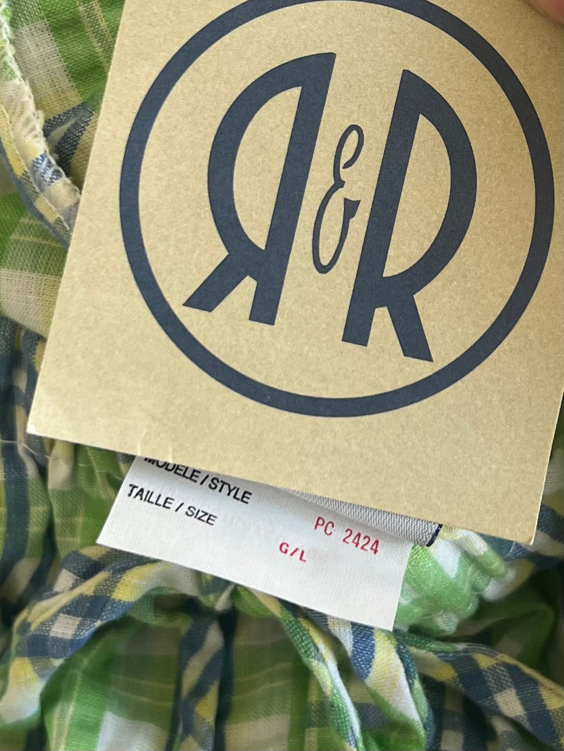 BNWT 90s plaid shorts