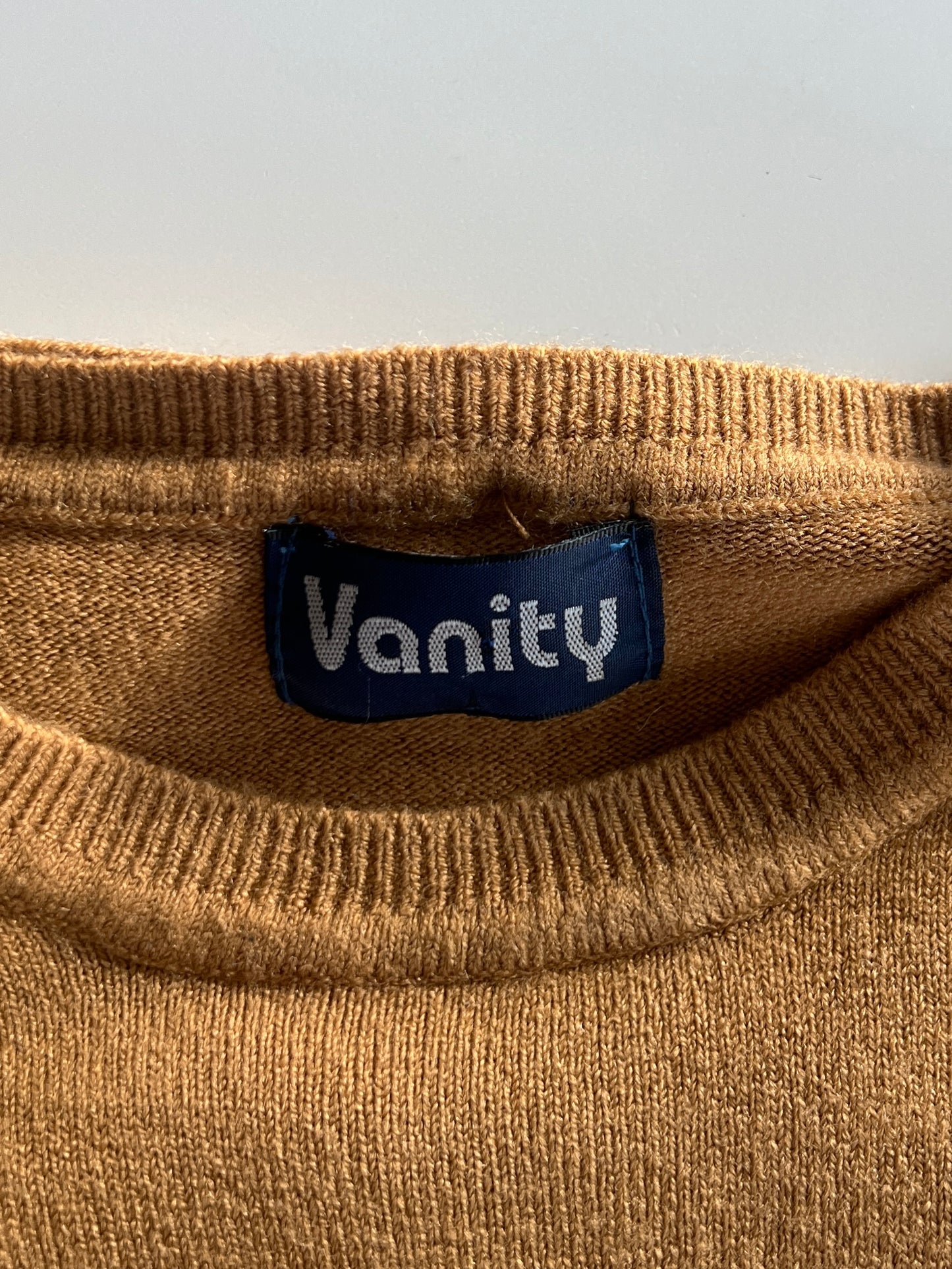 90s brown wool blend sweater