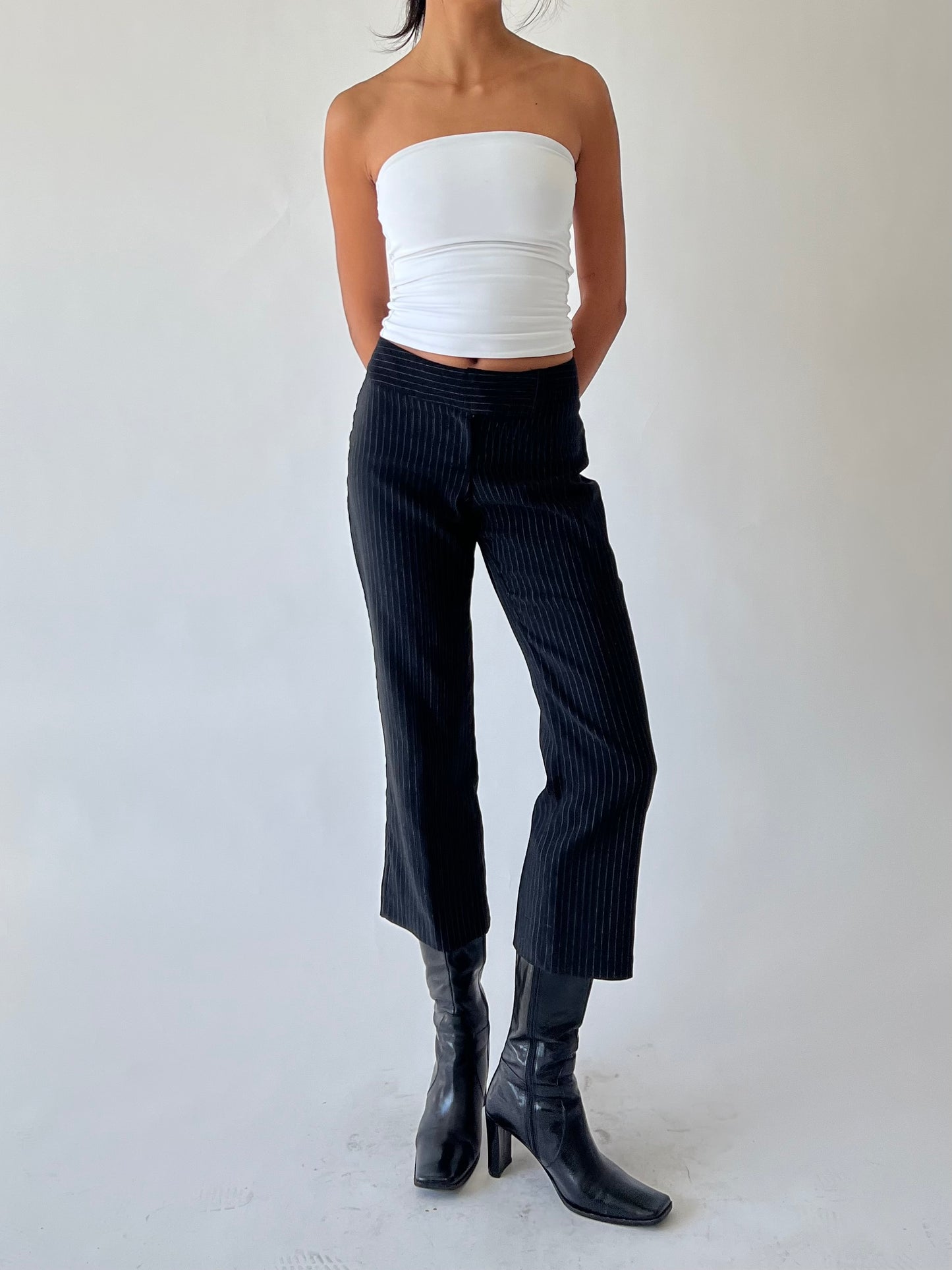 90s pin stripe capris