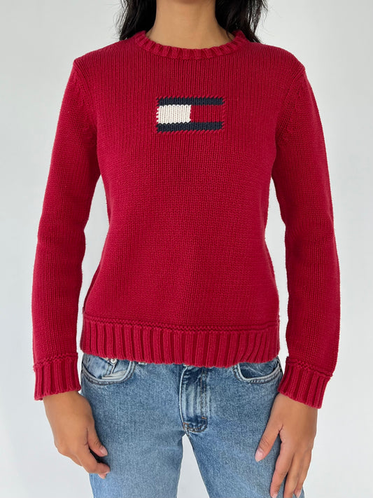 y2k tommy knit