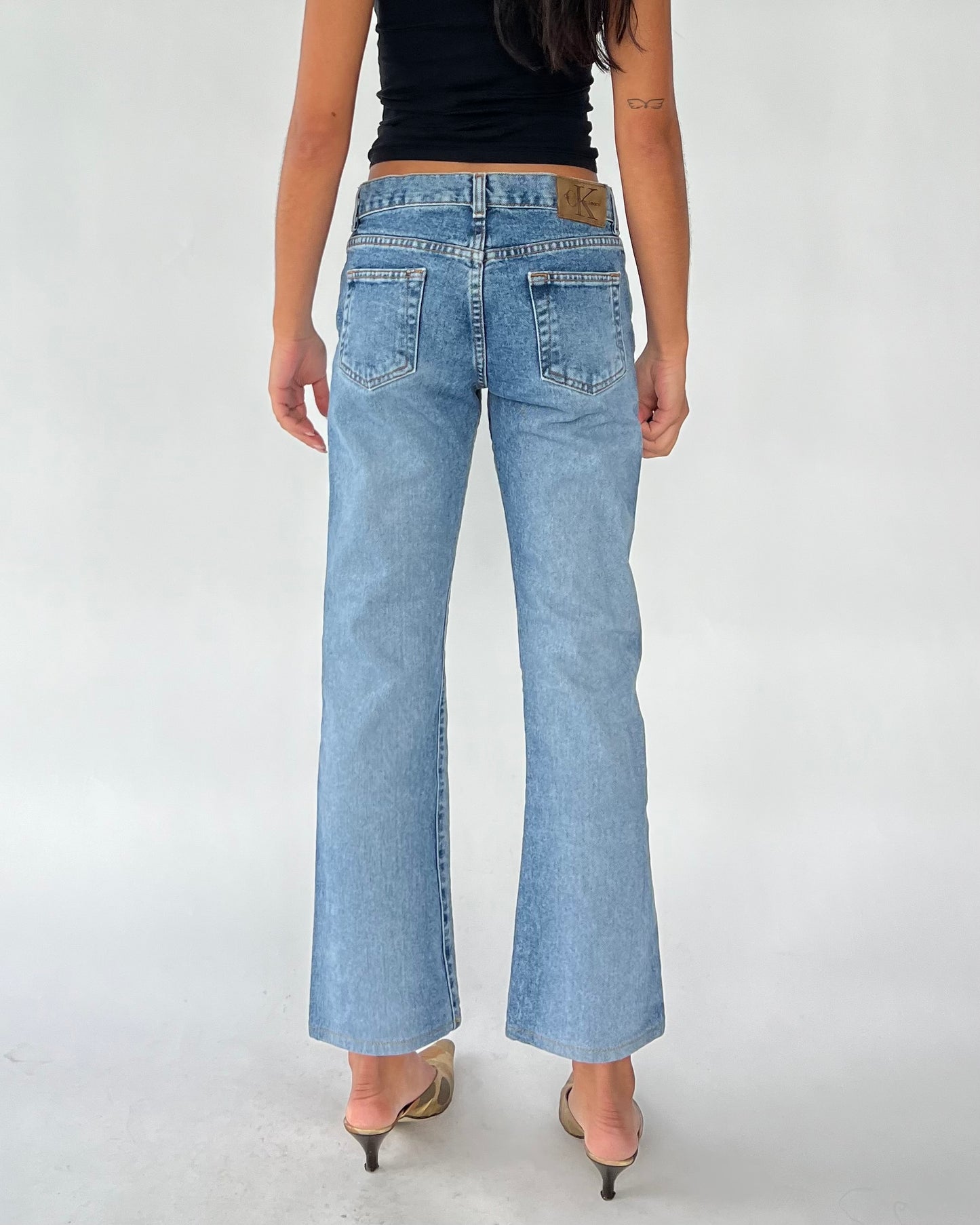 90s calvin klein bootcut jeans