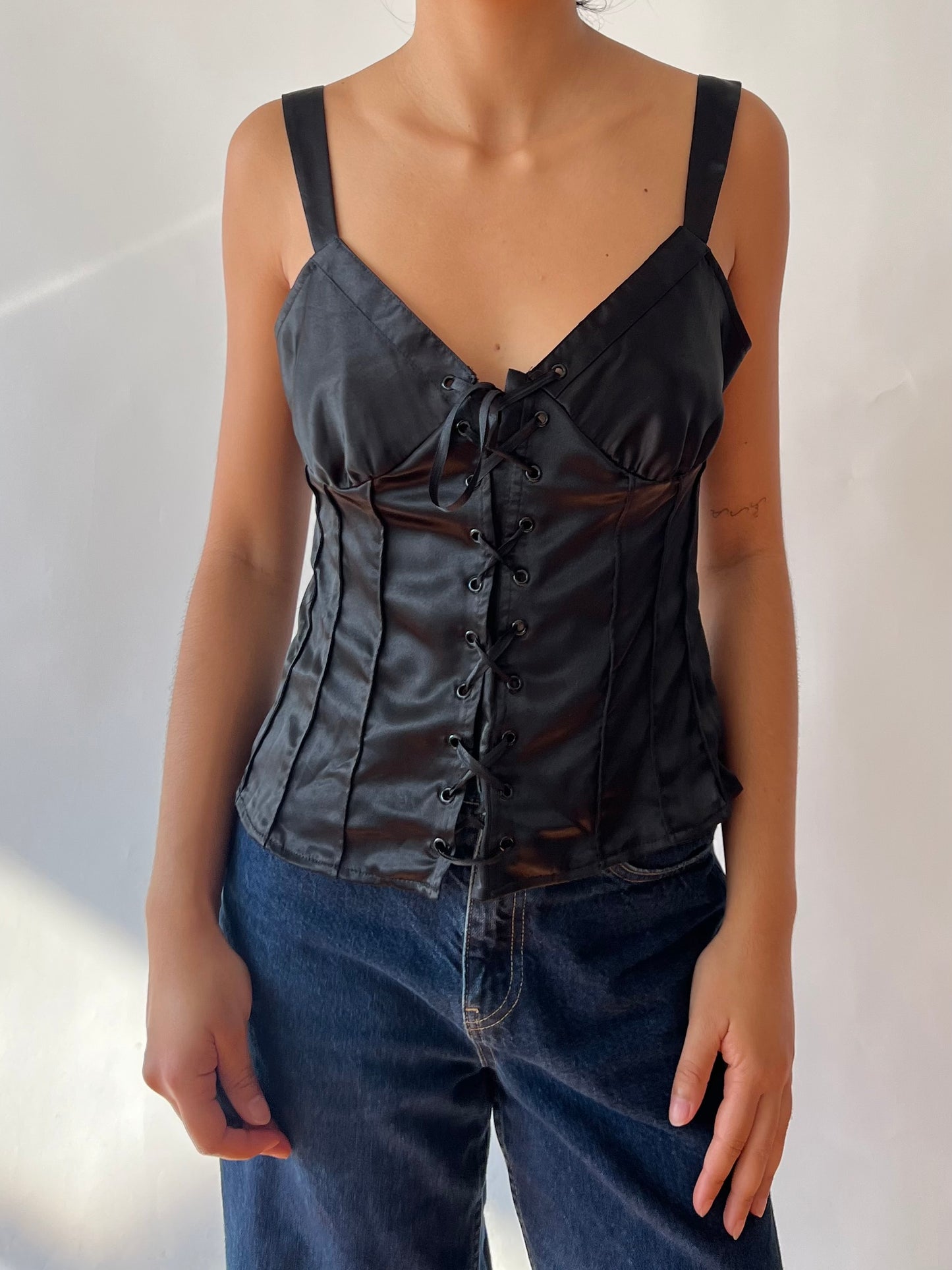 2000s guess corset top