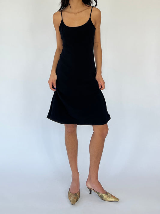 sunday best black midi dress