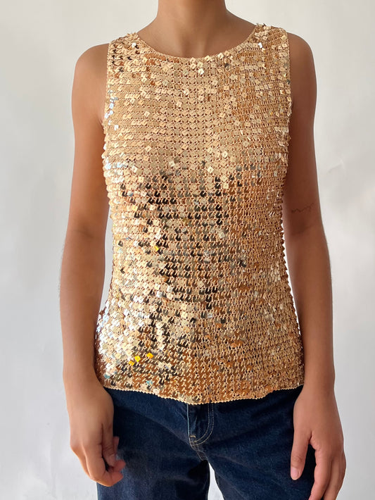 y2k gold sequence top