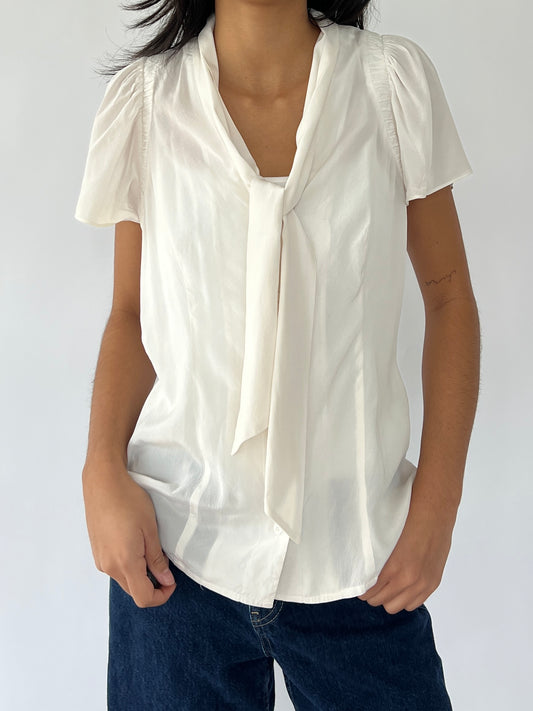 bebe silk blouse