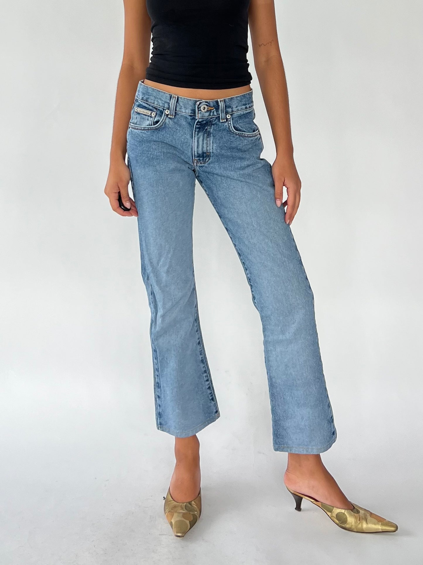 90s calvin klein bootcut jeans