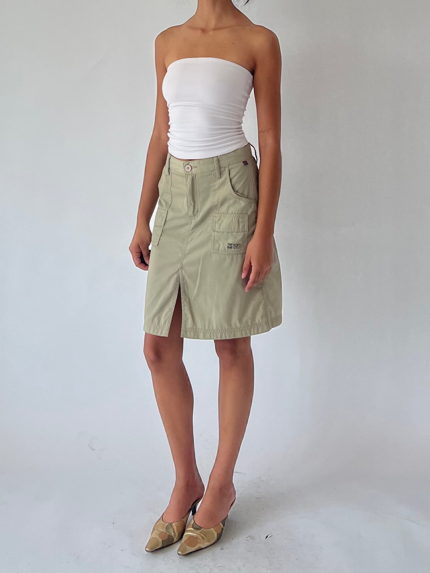 cargo midi skirt