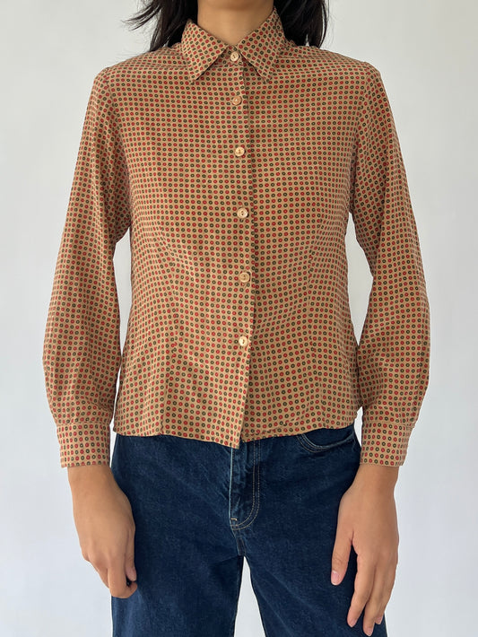 vintage silk blouse