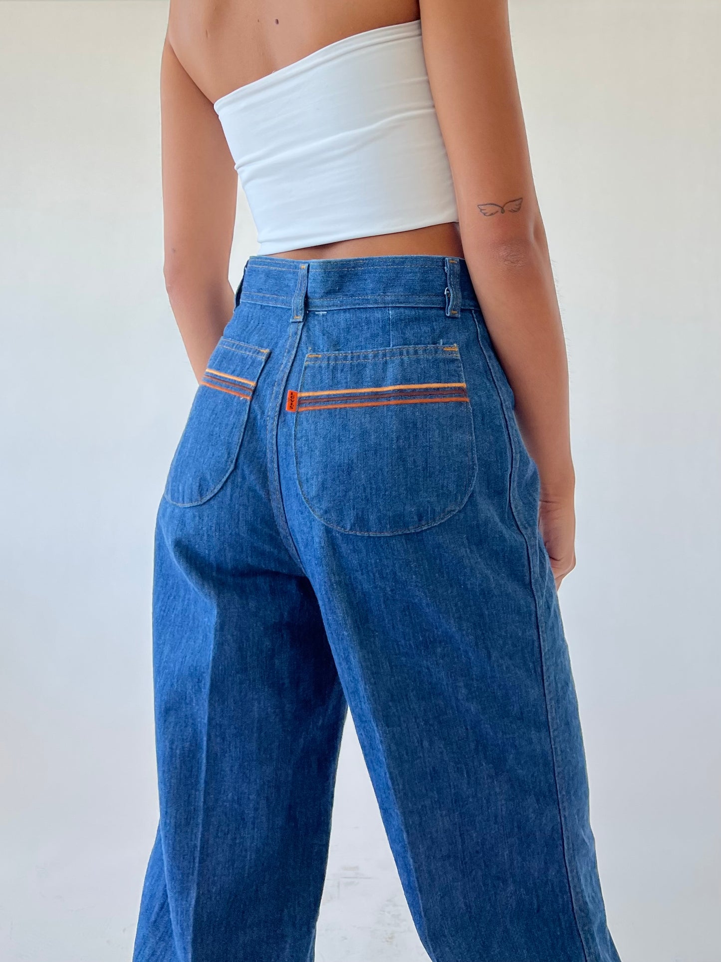70s levi’s wide leg jeans