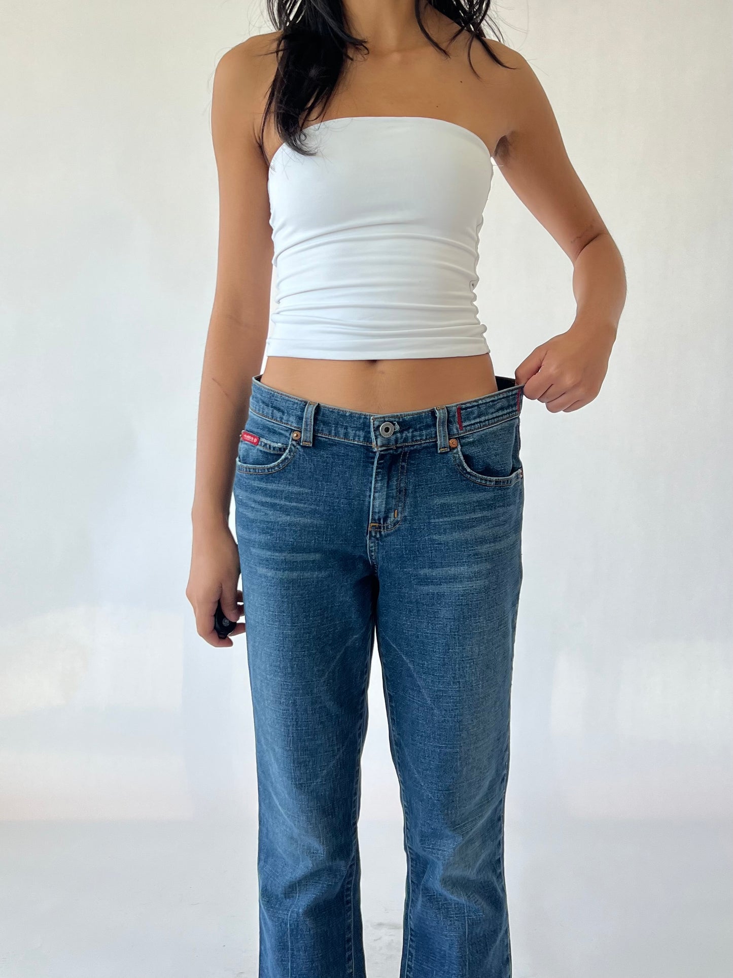 y2k guess flare jeans