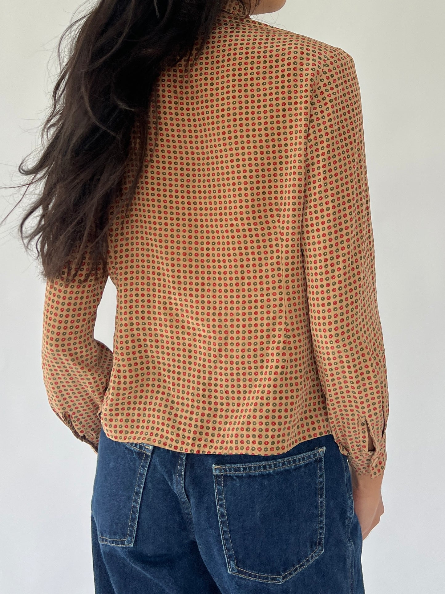 vintage silk blouse