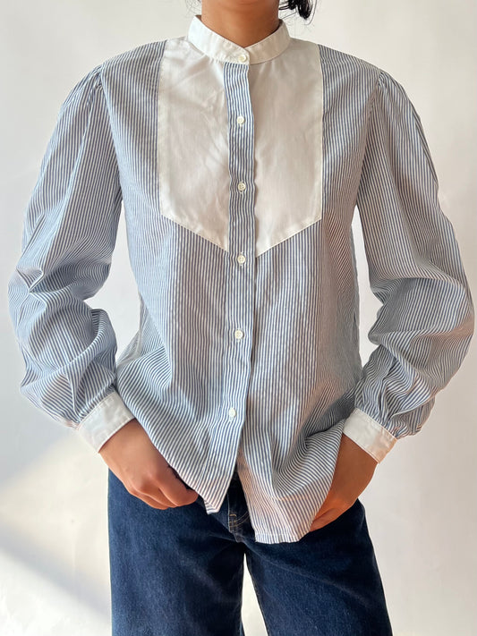 90s stripped button up