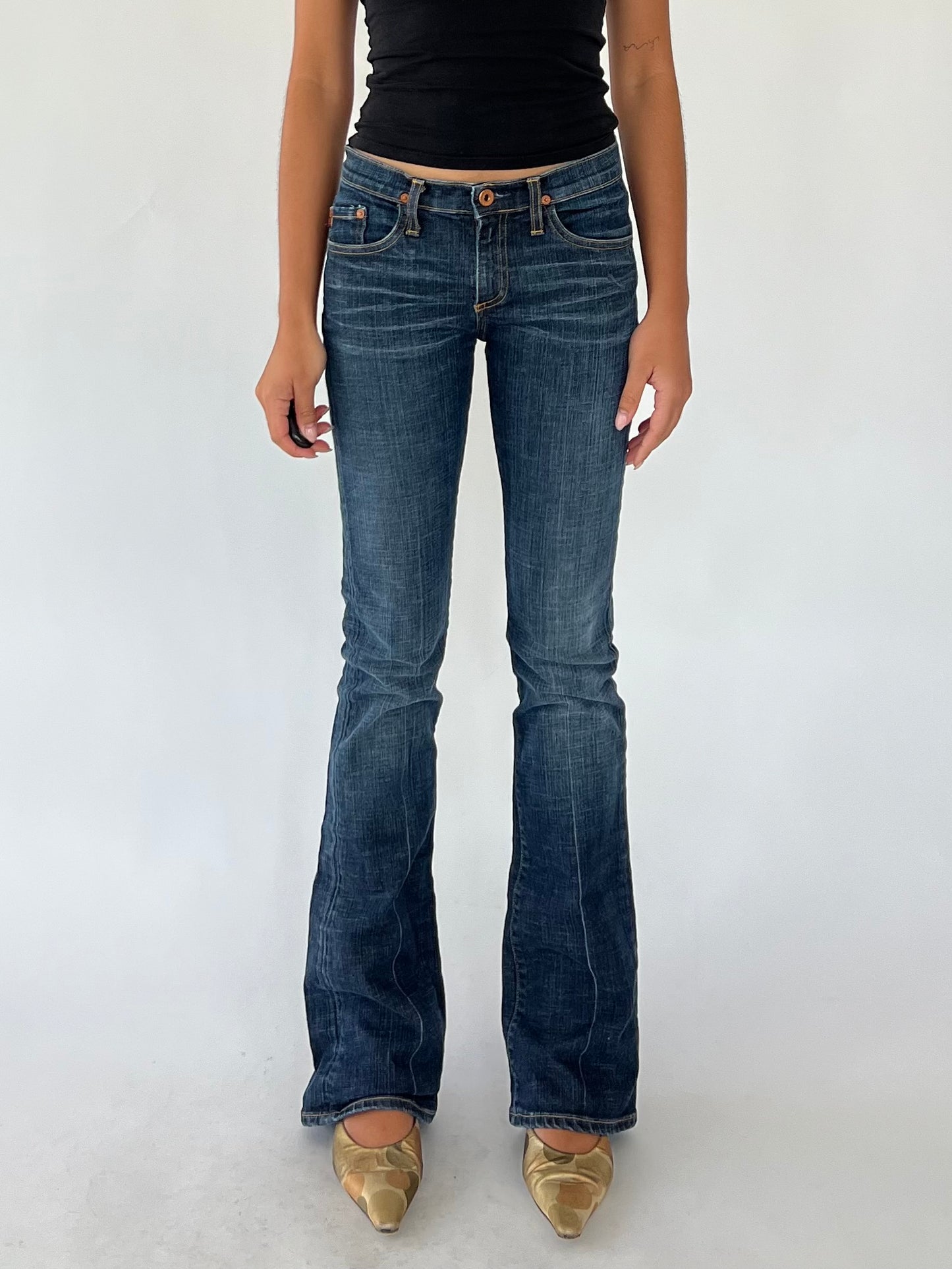 y2k flare jeans