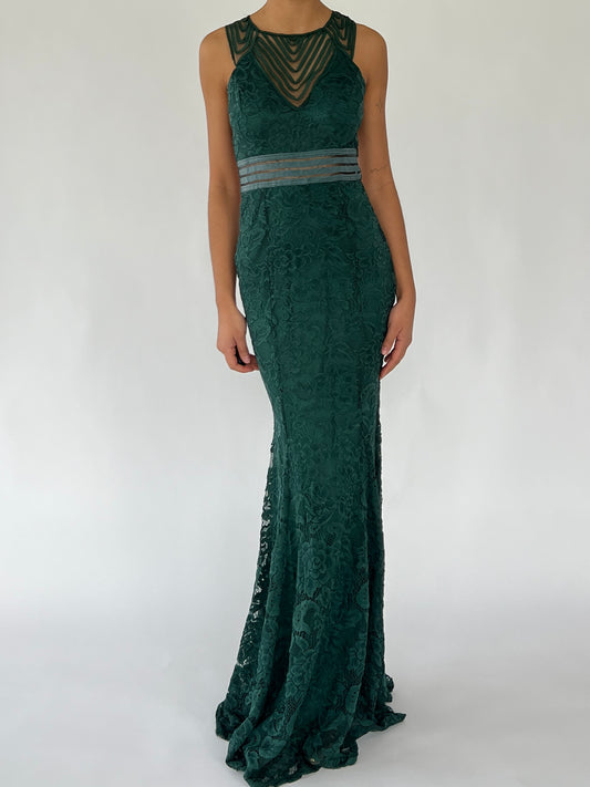 90s green gown