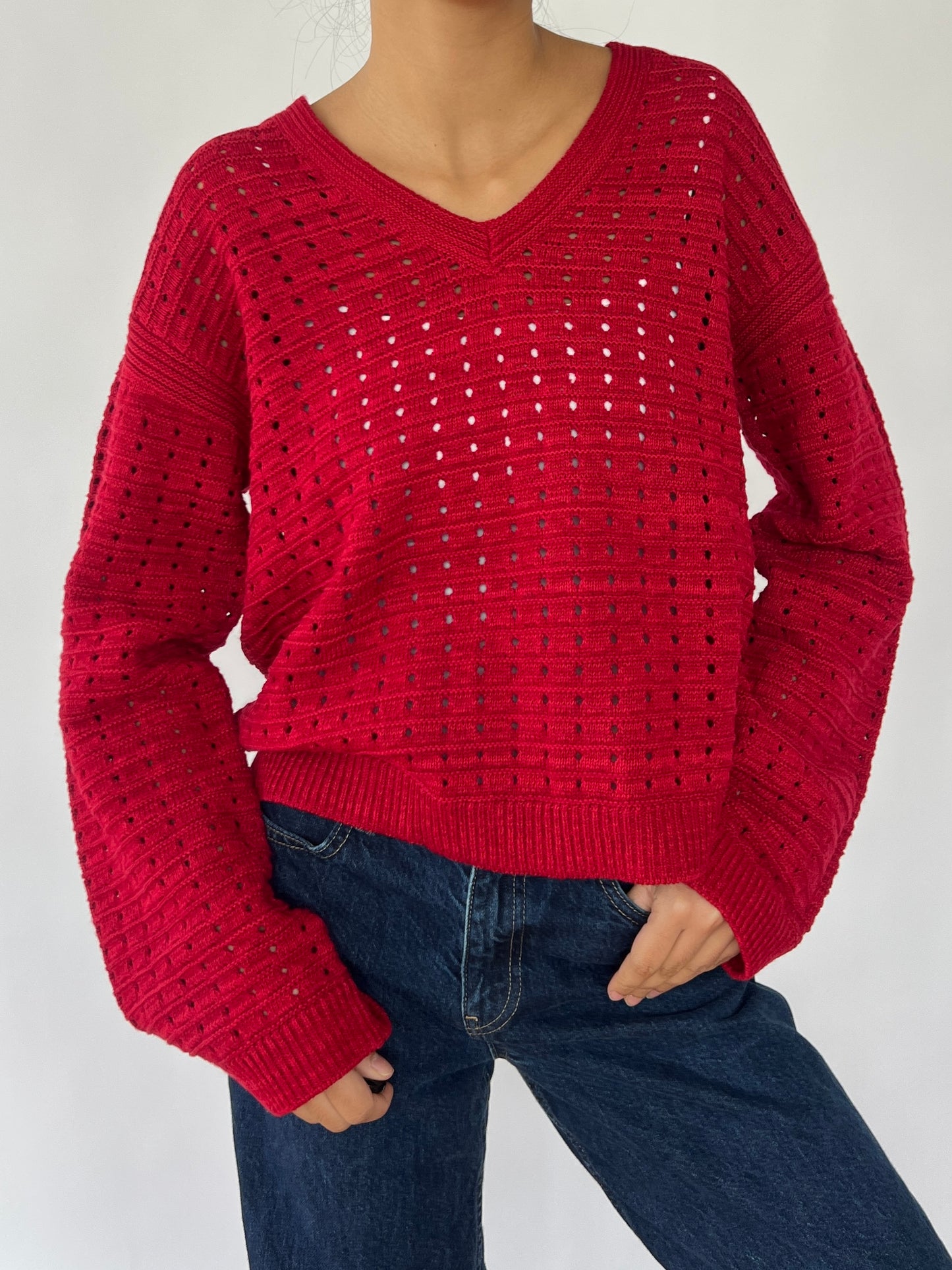 red sweater