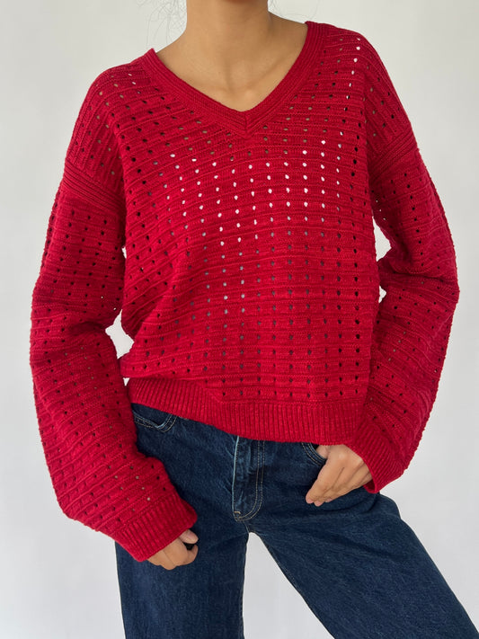 red sweater