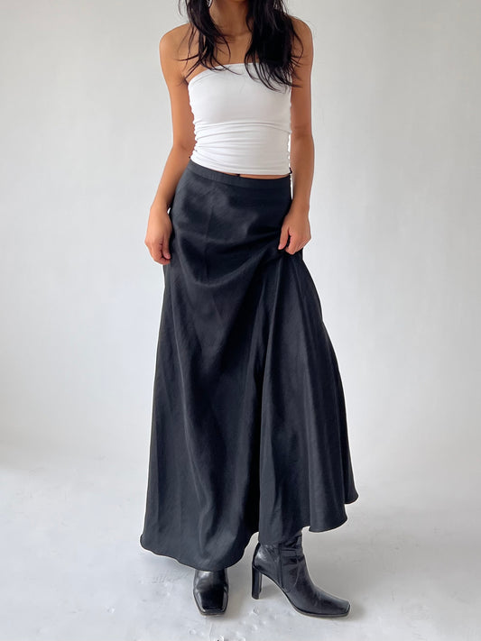 2000s black maxi skirt