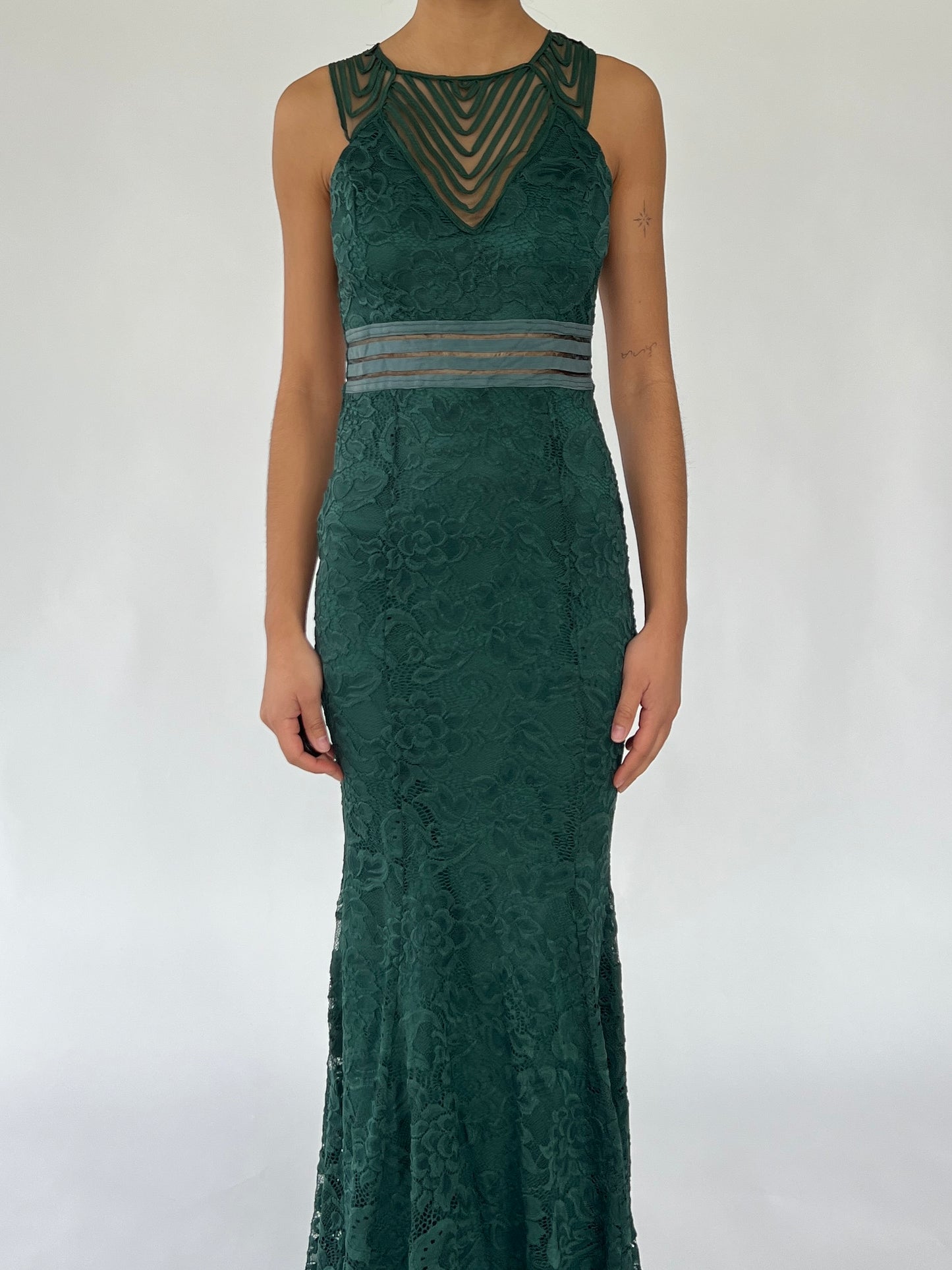 90s green gown