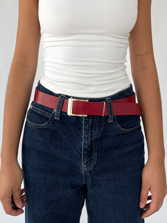 vintage dkny leather belt