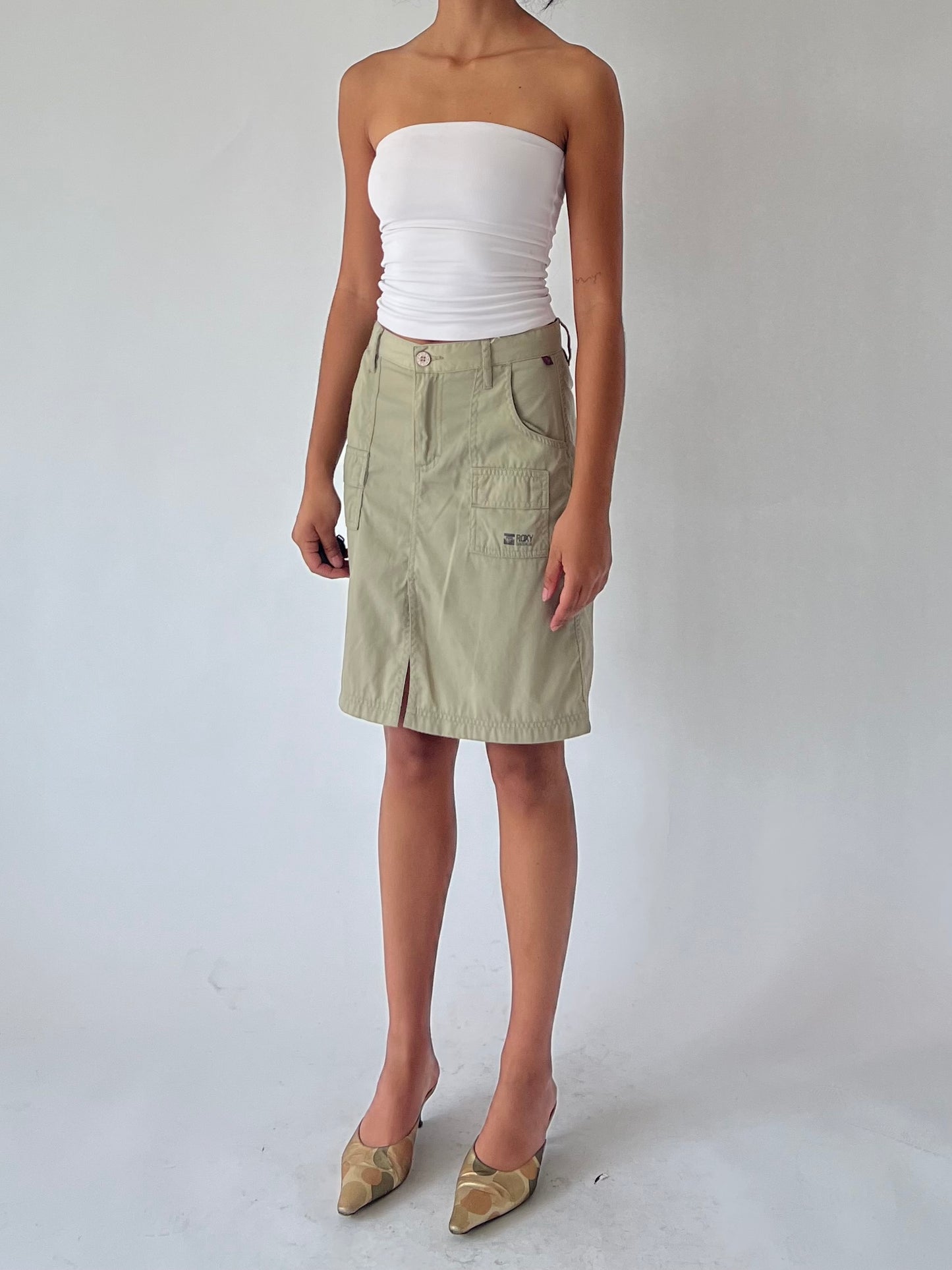 cargo midi skirt