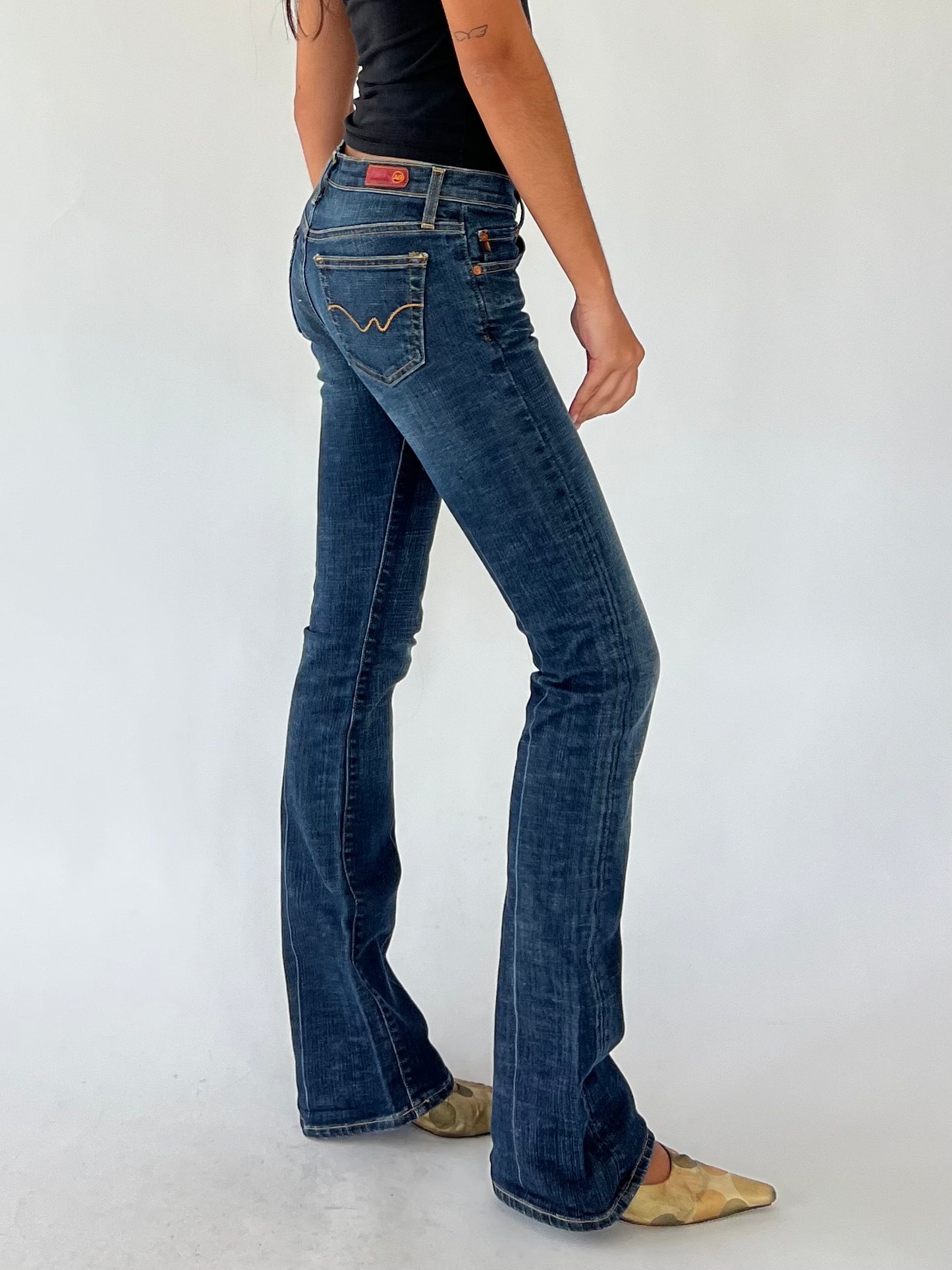 y2k flare jeans