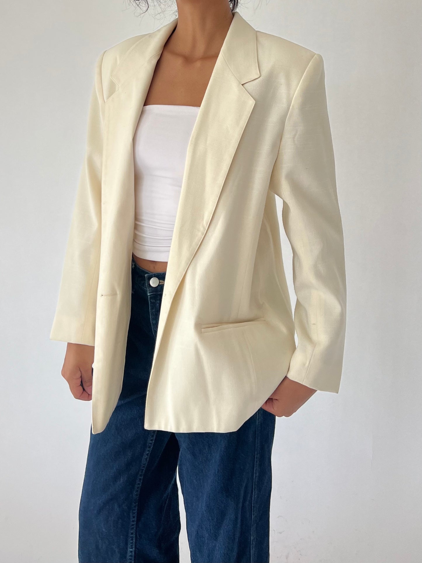 vintage off white blazer