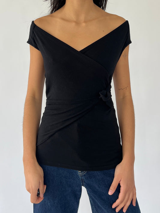 90s wrap top