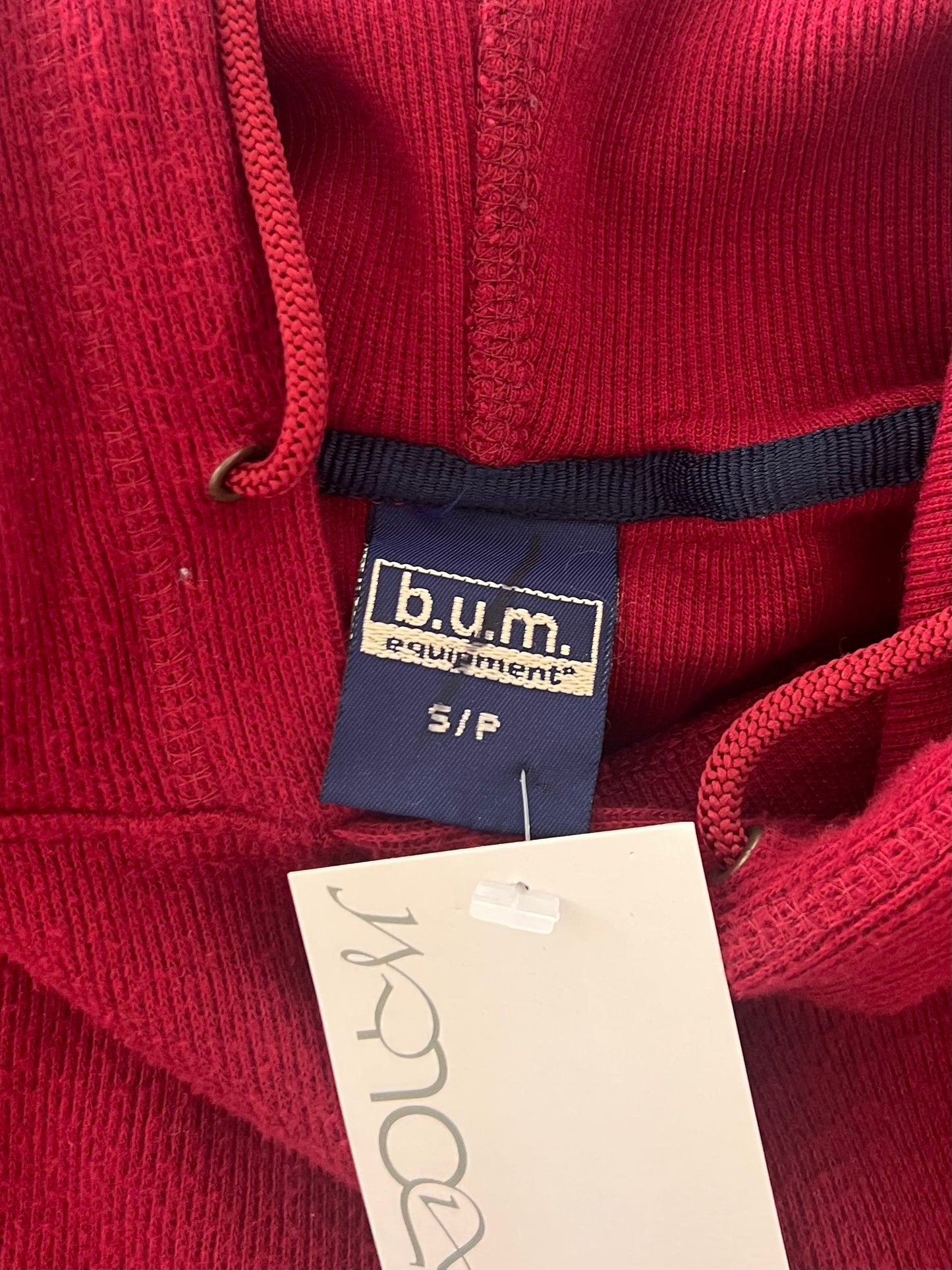 b.u.m. red hoodie